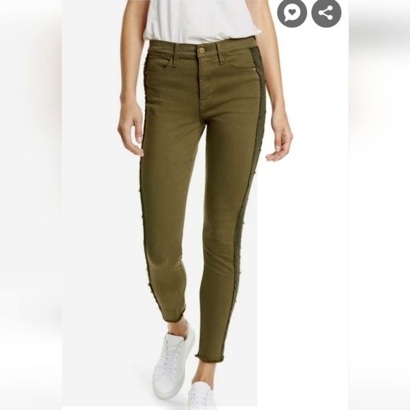 Frame denim Jeans Le High Skinny in Military - - Picture 1 of 8